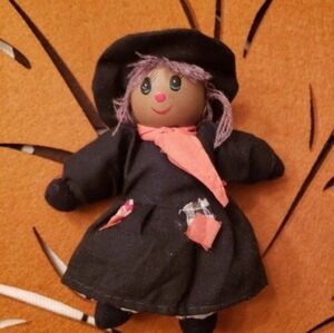 Vintage Folk Rag doll good luck kitchen witch